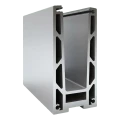 Kozza KF 1000 – perfil de alumínio em U para balaustradas totalmente envidraçadas 5000 mm com drenagem 000-878 (1)