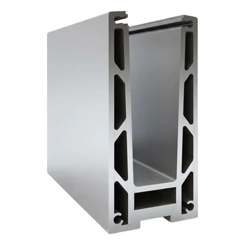 Kozza KF 1000 – perfil de alumínio em U para balaustradas totalmente envidraçadas 5000 mm com drenagem 000-878 (1)