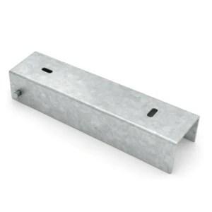 Perfil em U ligador suporte para mureta 200x50 galvanizado