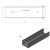 Perfil em C - Conector para base 250x50 marrom GPV-700-40 (3)