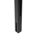 Poste de canto para balaustrada 45x45x1283mm vidro 8,72mm cinza escuro Kozza KR7500 000-890 (2)
