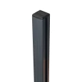 Poste de canto para balaustrada 45x45x1283mm vidro 8,72mm cinza escuro Kozza KR7500 000-890 (3)