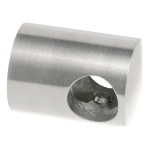 Suporte de passagem PSG para barra de ø 10 mm – AISI 304 acetinado, montagem em superfície