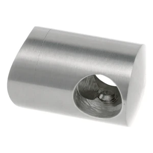Suporte passante PSG para varão ø 10 mm – sistema tubo 42,4 mm, aço inoxidável acetinado