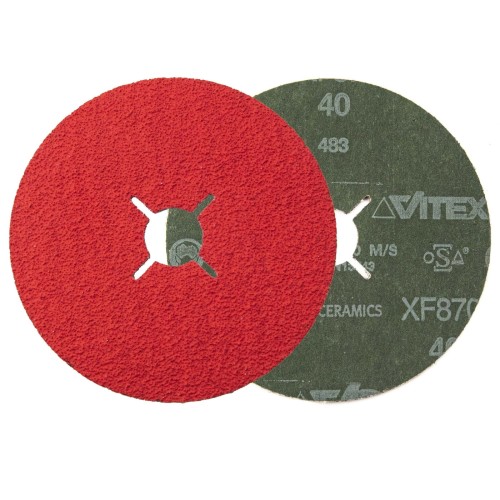 PFERD – disco fibroso cerâmico XF870 125 mm P40 (embalagem 5 pç.) 000-930 (1)