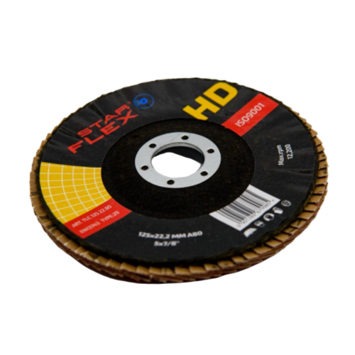 Starflex HD – disco laminar cerâmico T29 125 mm para aço e INOX, granulação 40 000-940 (1)