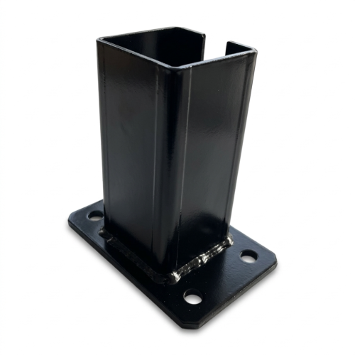 Base para poste de vedação 80x80 mm 8 mm preto 000-786 (1)