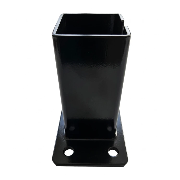 Base para poste de vedação 80x80 mm 8 mm preto 000-786 (3)