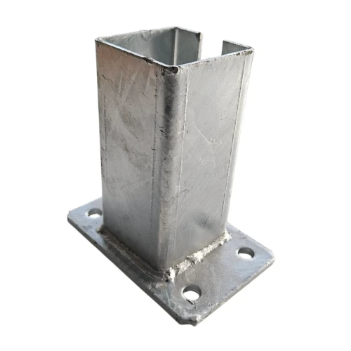 Base para poste de vedação 80x80 mm 8 mm galvanizado 000-785 (1)