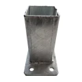 Base para poste de vedação 80x80 mm 8 mm galvanizado 000-785 (3)