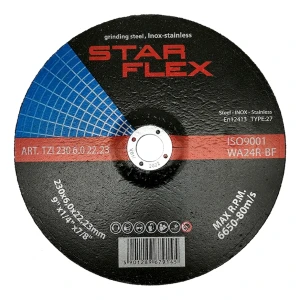 Star Flex – disco para retificação (desbaste) 230 × 6,0 mm T27 aço e INOX