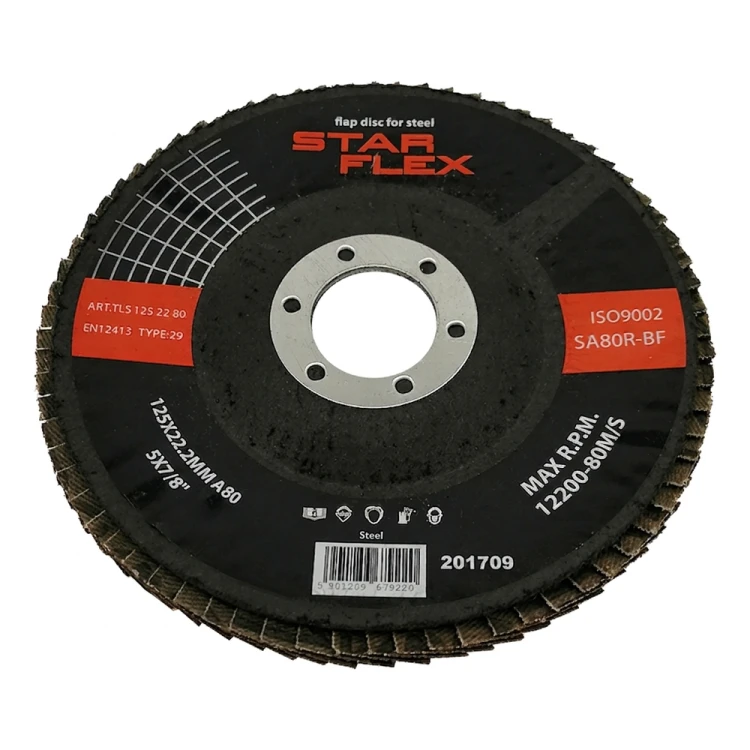 Star Flex disco de lâminas curvado T29 125 mm para aço – granulação 80 000-973 (1)