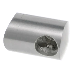 PSG suporte de balaustrada terminal esquerdo para varão ø 12 mm em tubo ø 42,4 mm – aço inoxidável AISI 304 acetinado