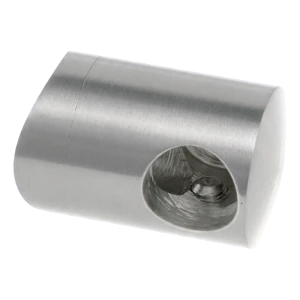 PSG suporte terminal esquerdo para corrimão para varão ø 16 mm em tubo 42,4 mm – aço inoxidável acetinado