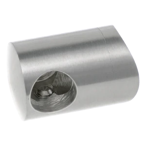 PSG suporte terminal direito para balaustrada para varão fi 12 mm em tubo fi 42,4 mm – aço inoxidável AISI 304 acetinado
