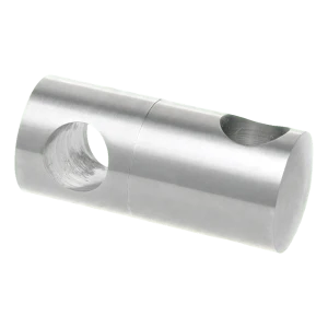 PSG suporte passante duplo para balaustrada para varão fi 12 mm – aço AISI 304 acetinado