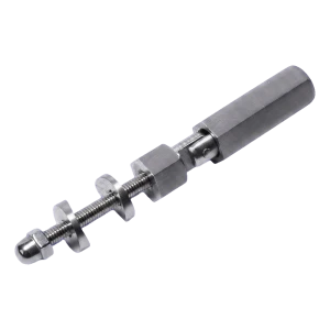 PSG suporte articulado para cabo ø 6 mm – fixação a tubo 42,4 mm ou superfície plana, AISI 304 cetim