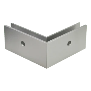 PSG perfil angular U exterior para balaustradas totalmente envidraçadas 200×119×47 mm – fixação lateral