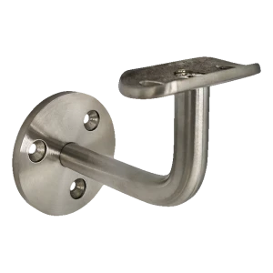Suporte de parede para corrimão de balaustrada fi 60 mm – aço inoxidável AISI 304 cetim, sistema 42,4 mm