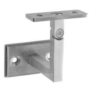 PSG suporte de corrimão articulado de parede 70×40 mm – aço inoxidável AISI 304 cetim, sistema plano