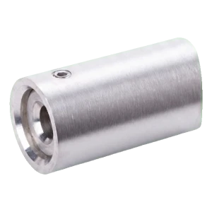 Fixação axial de corrimão Ø 42,4 mm para parede – aço inoxidável AISI 304 acetinado