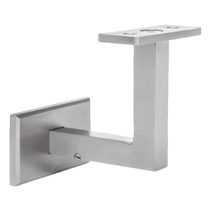 Suporte de parede para corrimão quadrado 70x40 mm – aço inoxidável AISI 304 acetinado
