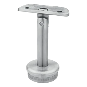 Suporte de corrimão articulado cravado 42,4 mm – aço inoxidável AISI 304 cetim