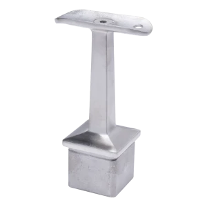 Postal – suporte de corrimão de balaustrada Ø42,4 mm para poste 40x40x2 mm, aço inoxidável AISI 304 cetim