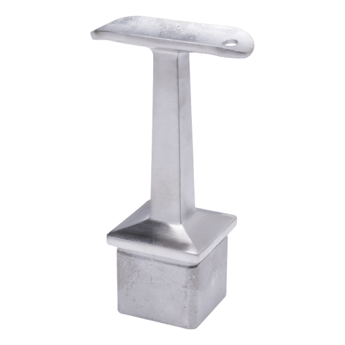 PSG suporte de corrimão para balaustrada inoxidável 42,4 mm para poste 40x40 mm – colado, cetim 001-046 (1)