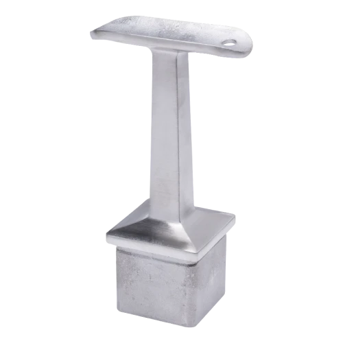 PSG suporte de corrimão para balaustrada inoxidável 42,4 mm para poste 40x40 mm – colado, cetim 001-046 (1)