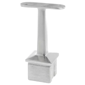 PSG suporte de corrimão plano colado ao poste 40×40 mm – aço inoxidável AISI 304 acetinado