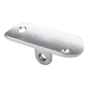 Chapa de montagem de corrimão articulada plana 64x24 mm – aço inoxidável AISI 304 acetinado