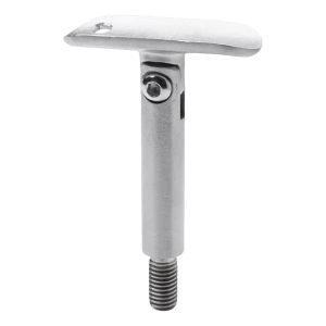 Haste de apoio de corrimão articulada fi 12×75 mm AISI 304 – sistema 42,4 mm, rosca M8