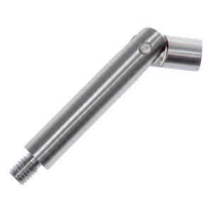 Haste de apoio de corrimão articulada fi 14 mm L75 mm – aço inoxidável AISI 304 acetinado