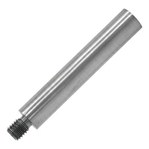Haste de suporte para corrimão fi 14×75 mm AISI 304 – rosca M8/M6, acetinado