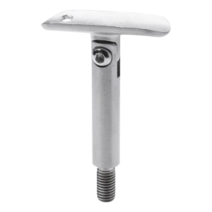 Haste articulada de apoio de corrimão fi 14×75 mm – aço inoxidável AISI 304, acetinado