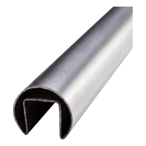 PSG Corrimão sobreposto em vidro Ø 42,4 mm acetinado – tubo AISI 304, comprimento 5000 mm