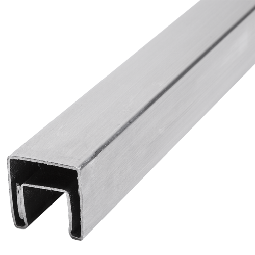 PSG Punho sobreposto em vidro 40x40 mm AISI 304 cetim – 2500 mm 001-082 (1)