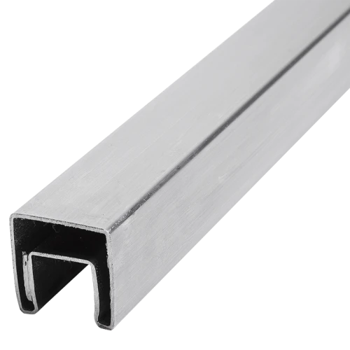 PSG Punho sobreposto em vidro 40x40 mm AISI 304 cetim – 2500 mm 001-082 (1)