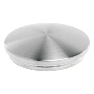 Tampa convexa para tubo de corrimão Ø42,4 mm - aço inoxidável AISI 304 acetinado