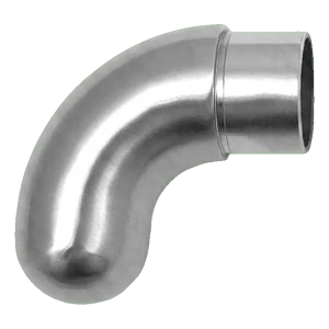 PINOX remate de corrimão de balaustrada – cotovelo fechado redondo 42,4 mm acetinado