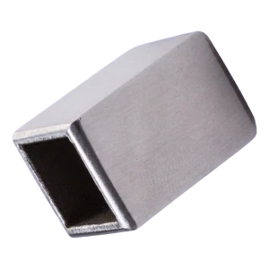 Tampa de acabamento para barra de balaustrada 10x10 mm AISI 304 acetinado