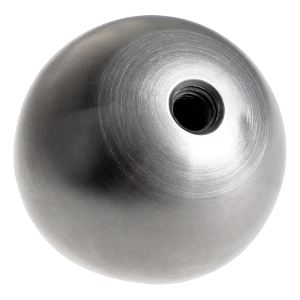Esfera aparafusável maciça fi 25 mm para balaustrada – aço inoxidável AISI 304 acetinado, rosca M8