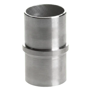União reta de balaustrada para tubo 42,4x2 mm – aço inoxidável AISI 304, colado
