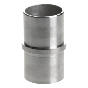 Conector reto colado para tubo de balaustrada 42,4 mm – aço inoxidável AISI 304 acetinado