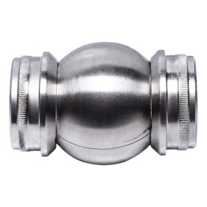 Conector rotulado ajustável 90°–180° para tubo ø 42,4 mm – aço inoxidável AISI 304 acetinado