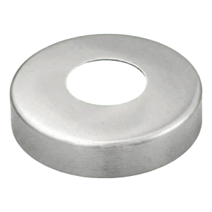 Rosácea de mascaramento para varanda redonda Ø85 mm para tubo 42,4 mm – aço inoxidável AISI 304 acetinado