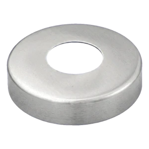 Roseta de cobertura para tubo Ø42,4 mm – aço inoxidável AISI 304 cetim Ø90 mm