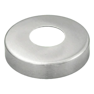 Roseta de mascaramento inox para tubo Ø42,4 mm – acetinado, Ø96 mm