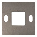 Base de pilar para balaustrada para soldadura 100×100 mm – aço inoxidável AISI 304, sistema 40×40 001-162 (1)